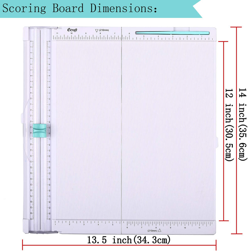 Ecraft Paper Trimmer Scoring Board: 12 x12 inch Craft Paper Cutter - Folding & Scorer for Cover of Book & Gift Box and Photo etc