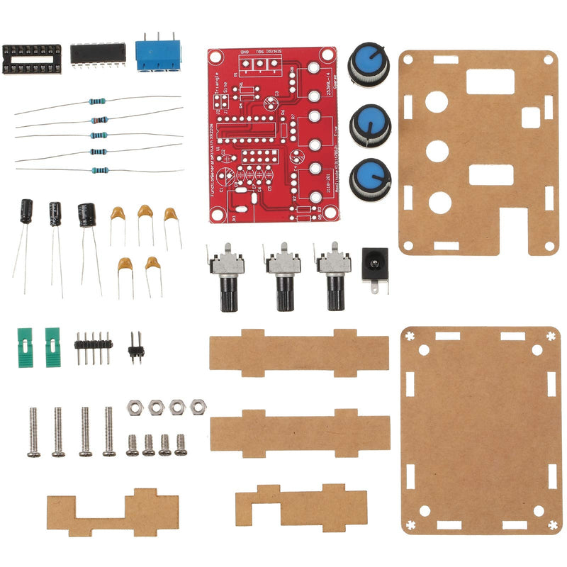 2 Pieces Signal Generator Kit, XR2206 Precise Function Signal Generator Frequency Module Signal Generator DIY Kit Sine Triangle Square Output Adjustable 1Hz-1MHz, 9-12V DC Input 2