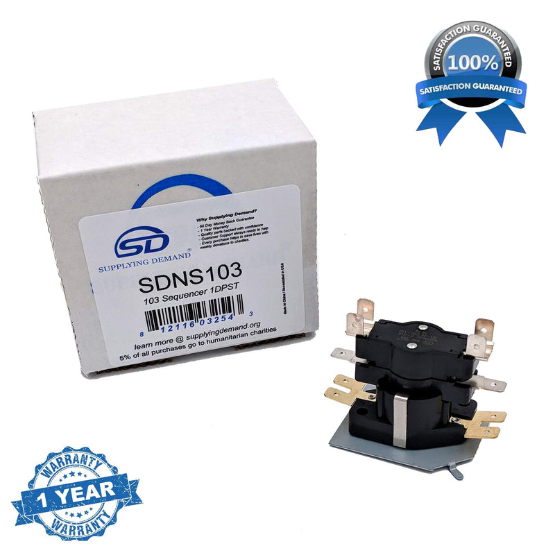 Supplying Demand Q103 Furnace Heat Pump Sequencer 1DPST 24 Volt On 1-20 Off 40-110