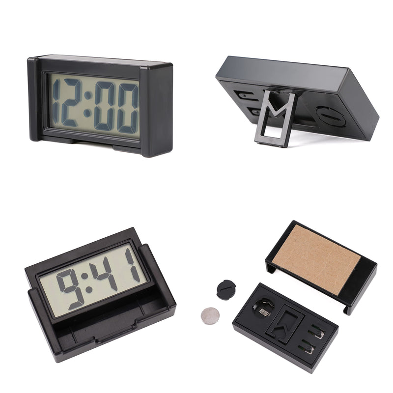 YOUNGFLY Mini Car Clock Auto Car Truck Dashboard Time Self-Adhesive Bracket Vehicle Electronic Digital Clock 1