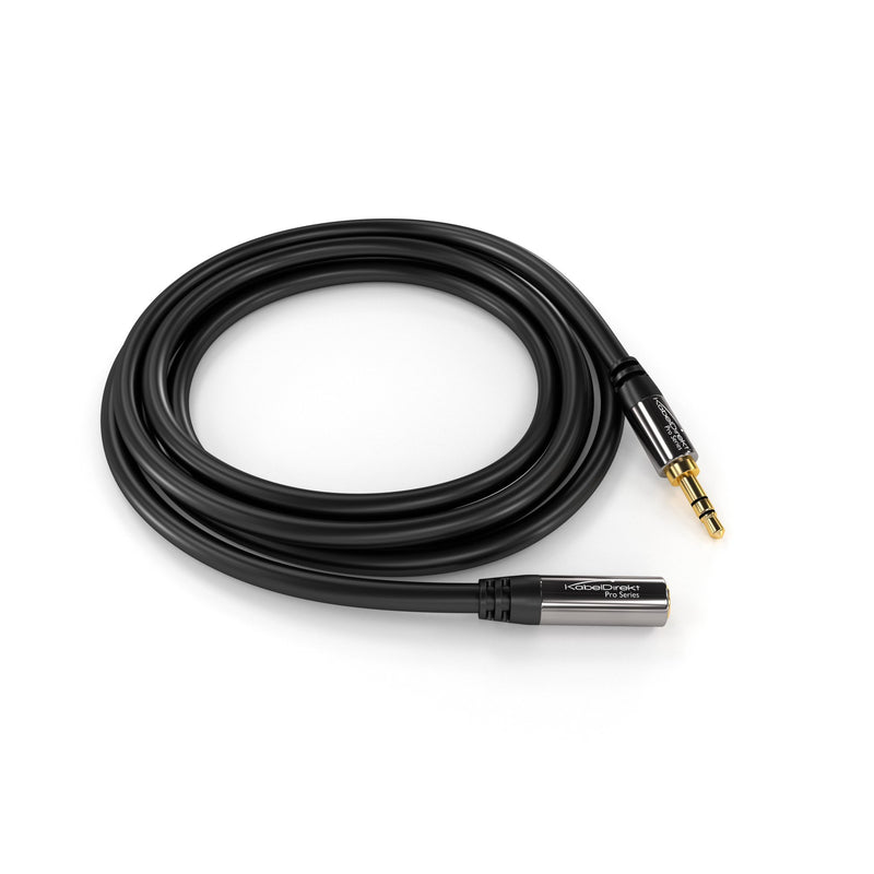 KabelDirekt â€“ (6 feet 3.5mm Male to 3.5mm Female Stereo Audio Extension Cable â€“ Pro Series 6 feet