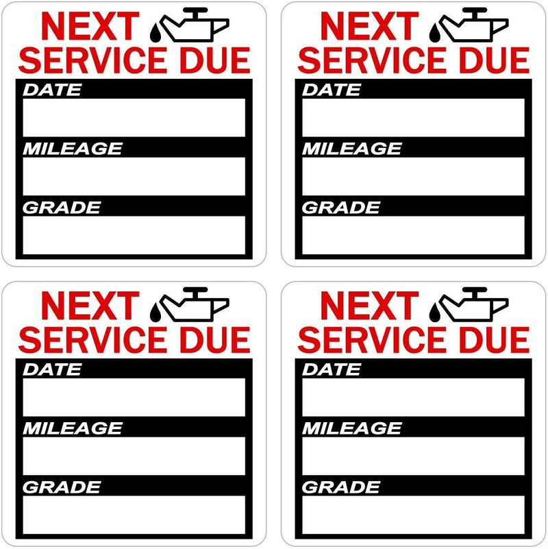 Remarkable Oil Change Stickers,2"x2" Premium Quality Oil Service Reminder Stickers(100 Stickers)