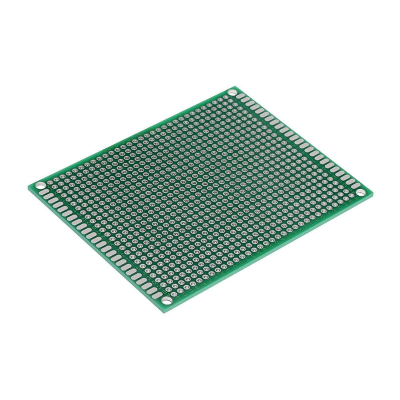 LampVPath (Pack of 2) PCB Prototype Board, Double Sided PCB Proto Board for DIY Solder Breadboard, 7cm X 9cm(2.756" X 3.543") Universal Printed Circuit Board 7x9-2PC