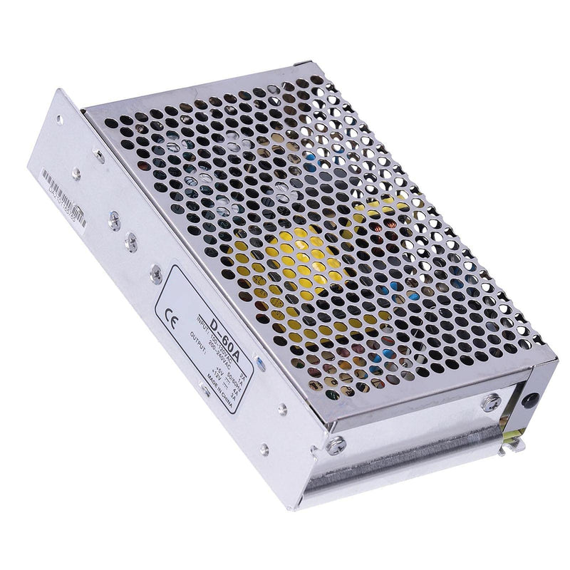 Regulated switching power supply power supply adapter transformer 60W LED transformer dual output 5V/4A 12V/3A aluminum DC power supply for LED strips
