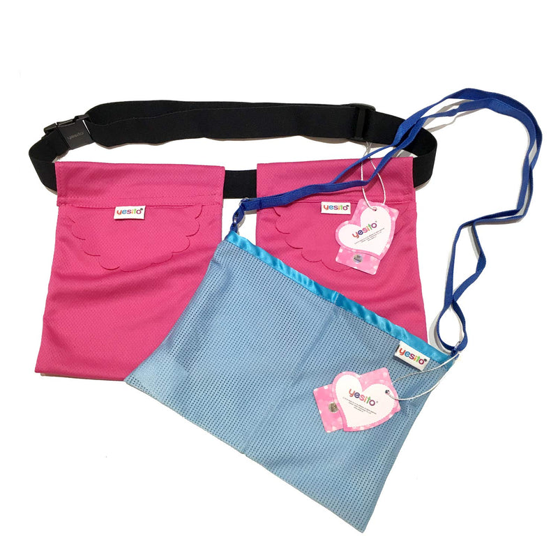Yesito mastectomy drainage pouch and Shower for Support Adjustable Comfort (Pink) (Rose Red)