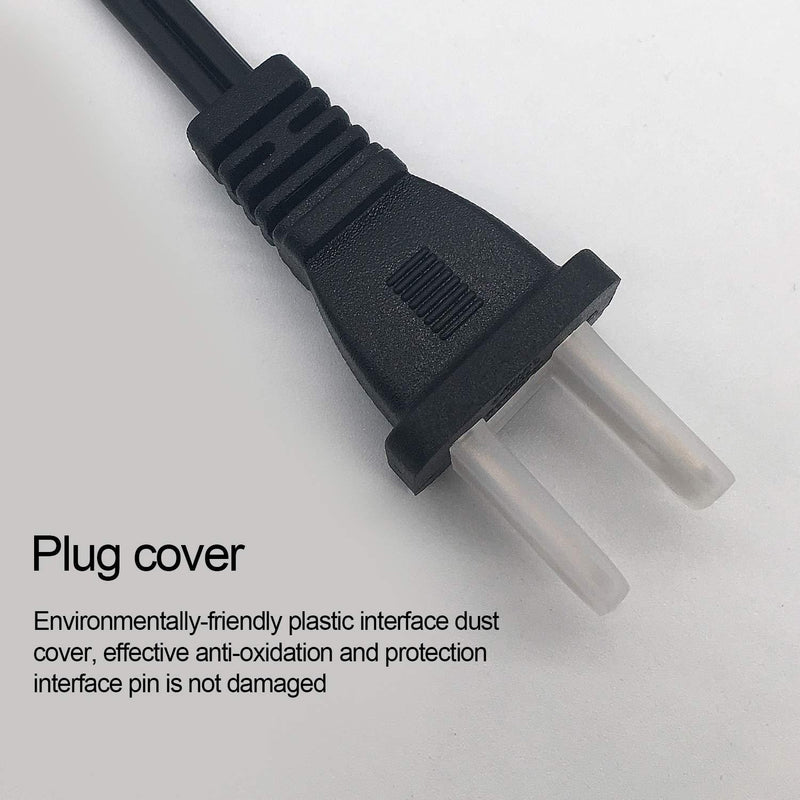 NAHAO AC Power Cable Cord Compatible with Vizio/Sharp/Sanyo/Emerson LED TV; Brother Sewing Machine STAR120E, STAR130E, STAR140E, XL3000, SQ-9000, XR1300, XR1355, XR-4000, XR-7700, XR-9000, XR-9500PRW