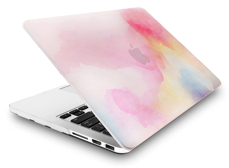 KECC Compatible with MacBook Pro Retina 13 inch Case 2012-2015 Release A1502 A1425 Plastic Hard Shell + Keyboard Cover + Sleeve (Rainbow Mist) Rainbow Mist
