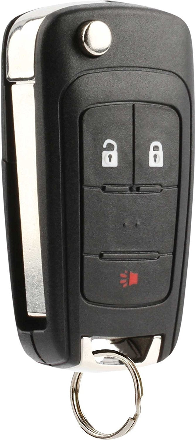 Car Key Fob Keyless Entry Remote Flip fits 2010-2017 Chevy Equinox, Sonic, Terrain (OHT01060512 3-btn)