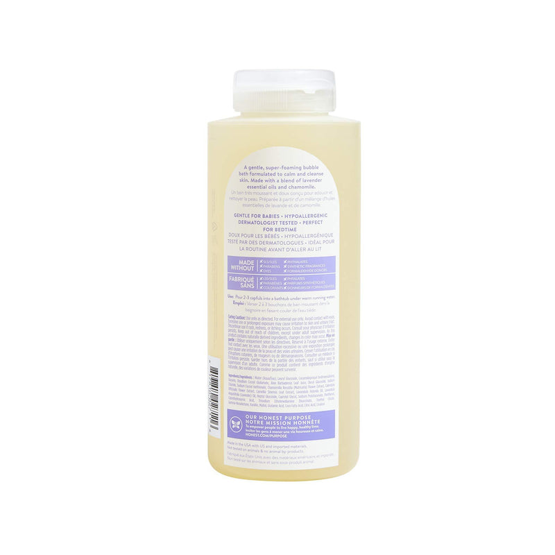 The Honest Company Truly Calming Lavender Bubble Bath Tear Free Kids Bubble Bath Naturally Derived Ingredients & Essential Oils Sulfate & Paraben Free Baby Bath 12 Fl Oz Dreamy Lavender