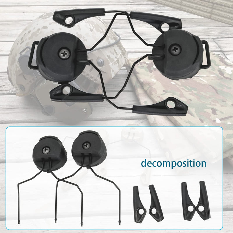 COMBATGEAR ARC Rail Adapter Compatible with Howard Leight Impact Sports Series of Earmuffs