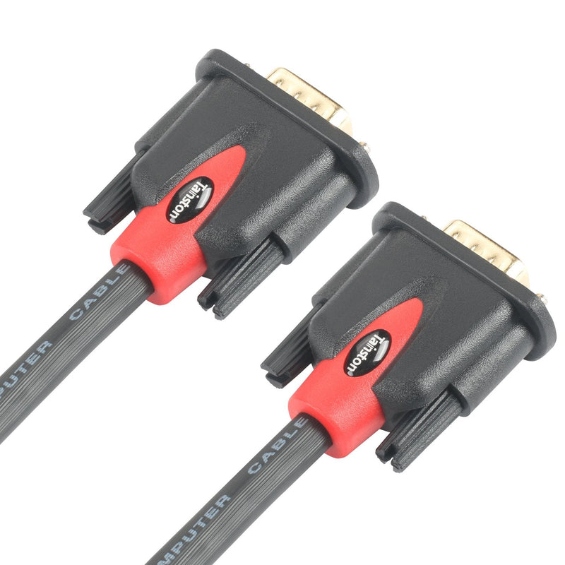 Tainston VGA to VGA Cable HD15 Monitor Cable with Ferrites Male to Male-25 Feet 25 Feet