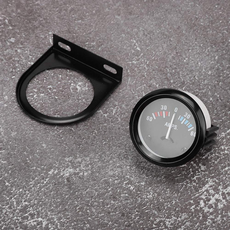 Color LED Digital Display Voltmeter,2 inch 52mm ABS Car Ammeter Voltmeter 60-0-60A AMP Gauge Meter DC 12V for Modificaton