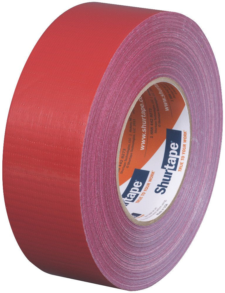 Shurtape PC 667 Specialty Grade, Outdoor Stucco Duct Tape, 48mm x 55m, Red, 1 Roll (100526)