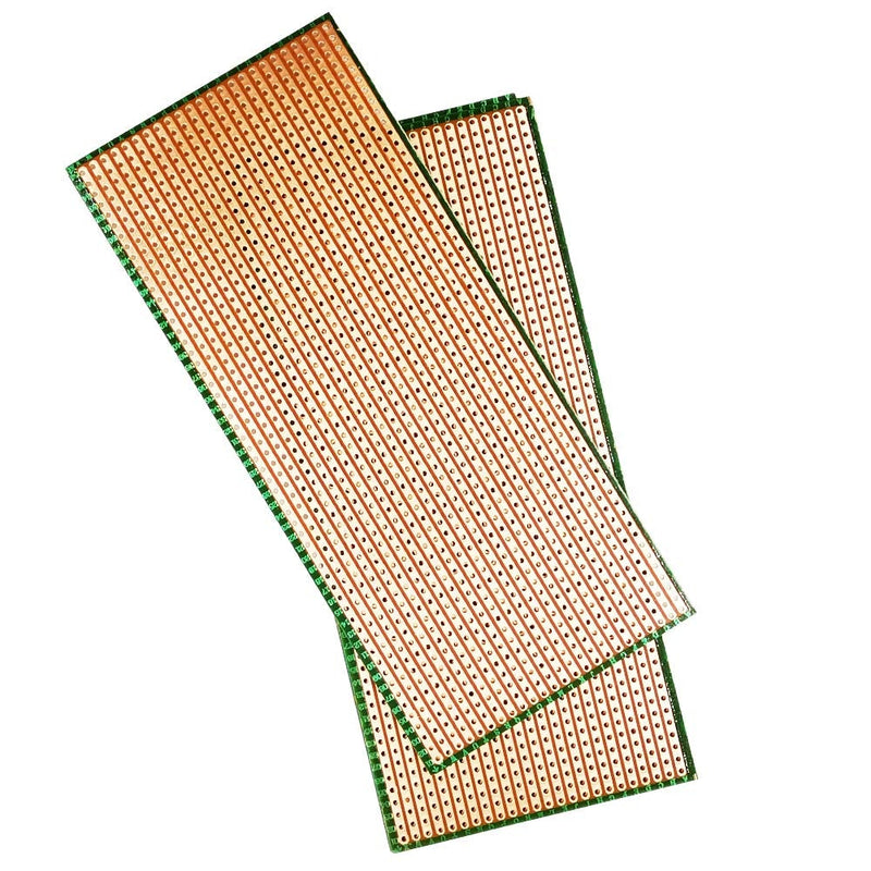 YUNGUI 6.5 X 14.5cm Veroboard Stripboard,5 Pieces DIY Weld Prototype Copper Strip Board Circuit Board for Soldering and Electronic Project Compatible with Arduino Kits
