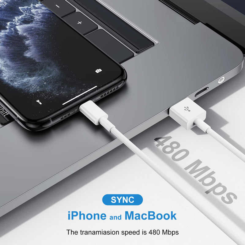 [Apple MFI Certified] iPhone Charger Cable 10 Ft, QZIIW 2Pack Long USB A to Lightning Cable 10 Feet,Apple Charging Power Cord 10 Foot for iPhone 13 12 11 Pro Max Mini XR XS X 9 8 7Plus 6 6s ipad 2Pack10ft