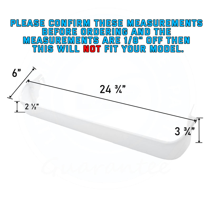 Lifetime Appliance 240338001 Door Bin Shelf Rack Compatible with Frigidaire or Kenmore Refrigerator