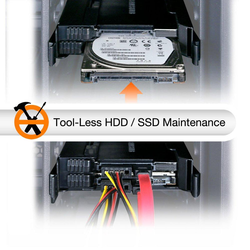 ICY DOCK Tool-Less 2X 2.5 Inch to 3.5 Inch Dual Internal Hard Disk SSD Drive Metal SSD Mounting Bracket (EZ-Fit PRO MB082SP) 2 Bay Metal
