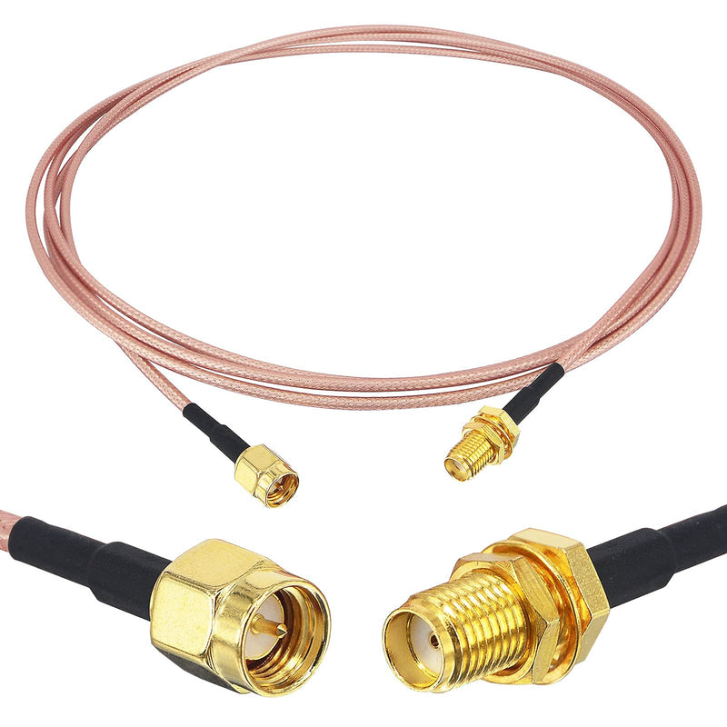YOTENKO SMA Male to SMA Female RF Connector RG 316 WiFi Antenna Extension Cable 2M