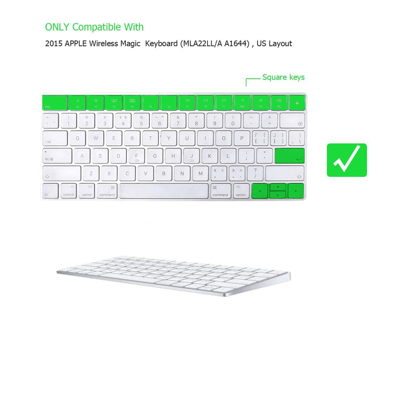 EooCoo Magic Keyboard Cover Skin Protector, Fit for iMac Magic Keyboard MLA22LL/A A1644 - Clear TPU