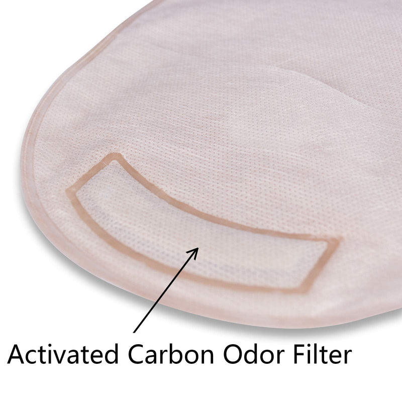 Carbou Ostomy Bags,20PCS Colostomy Supplies,One Piece Drainable Ostomy Pouch for Ileostomy Stoma Care, Cut-to-Fit (One Piece Closure) 23 Piece Set