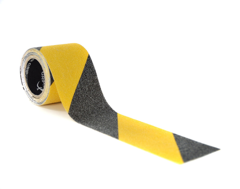Incom Manufacturing Incom RE175 Gator Grip Yellow/Black Grit 2" x 5' Anti Slip Non Skid Safety Tape - 0805.1114