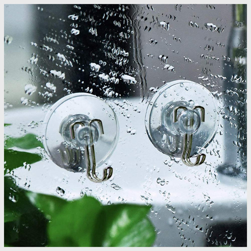 DSMY 27 Pack Suction Cup Hooks Wall Hooks, Home Kitchen Bathroom Wall Towel Robe Hangers, Utility Hooks, Hanging Supplies,Use on Smooth Surface 1