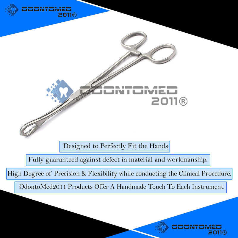 OdontoMed2011® 6" Mini Sponge Body Piercing Forceps silver