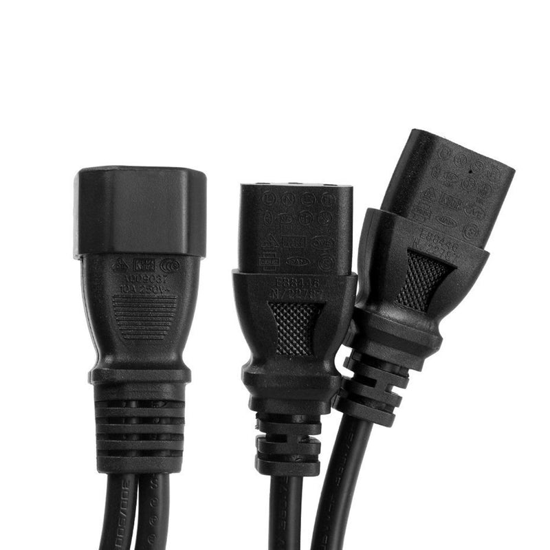 UPS Server Y Splitter C14 to 2 x C13 Power Extension Cable