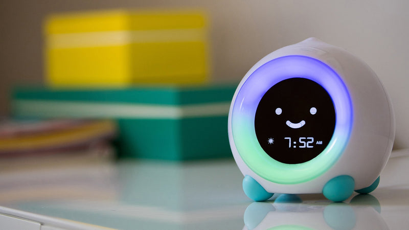 LittleHippo Mella Ready to Rise Children's Trainer, Alarm Clock, Night Light Sleep Sounds Machine (Arctic Blue), Standard Arctic Blue