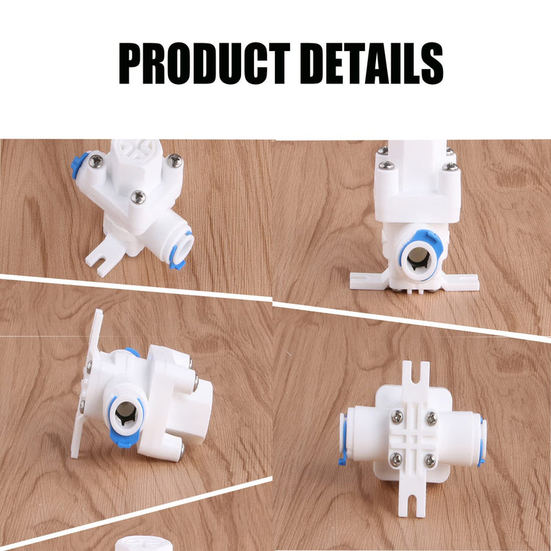Water Pressure Reducer, 1/4" Quick Fit Reducing Valve Filter Protection Pressure Regulator for Reverse Osmosis Water Purifier
