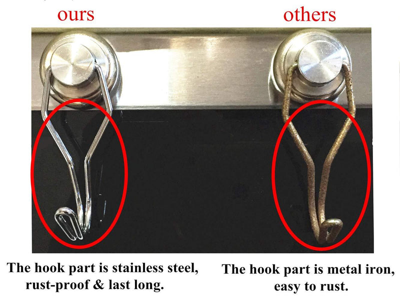 Ninth Five Swivel Swing Magnetic Hooks, 30lb Strong Heavy Duty Neodymium Magnet Hooks - Use for Home Kitchen Office Garage Outdoor Hanging(4 Pack)