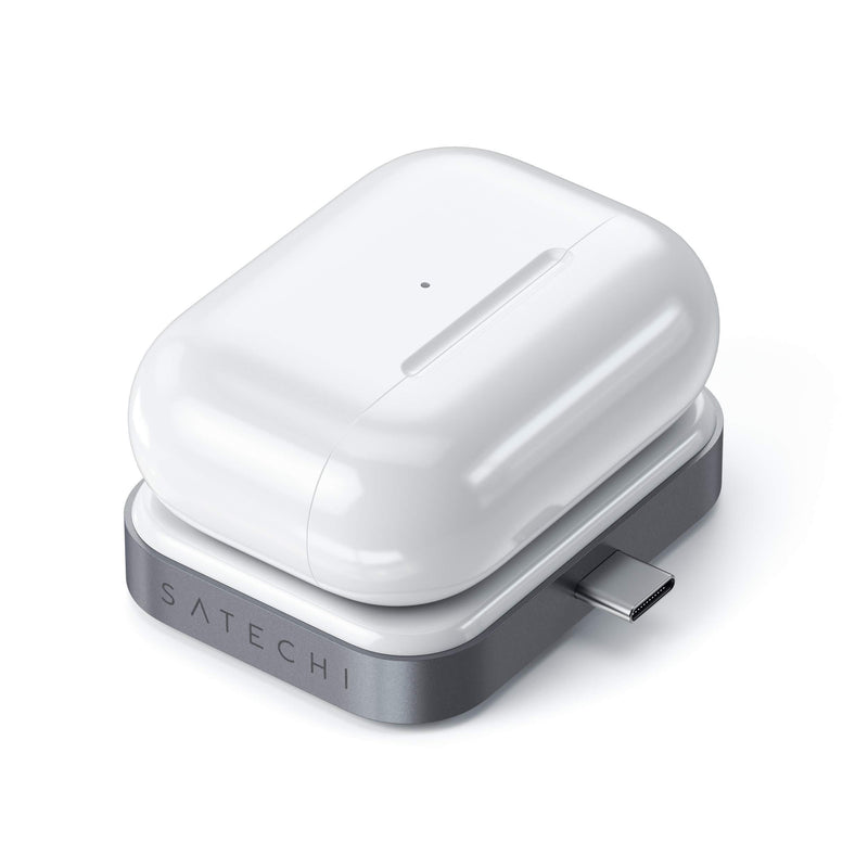 Satechi USB-C Wireless Charging Dock - Compatible with Apple AirPods Pro & AirPods 2/1 with Wireless Charging Case (Not Included)