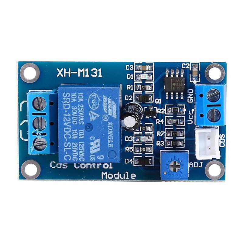 Photoresistor Sensor, DC 12V Car Led Light Control Switch Photoresistor Relay Module Light Detection Sensor