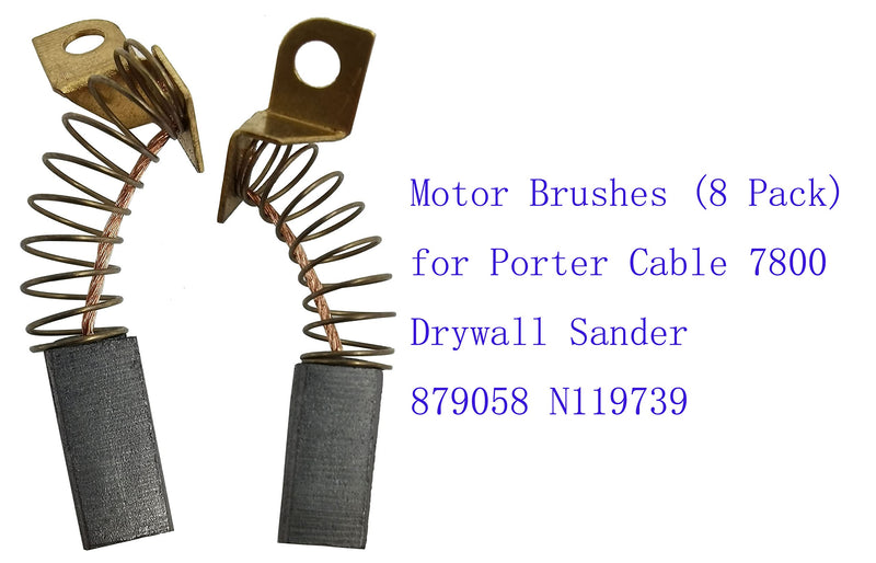 Motor Brushes for Porter Cable 7800 Drywall Sander N119739 879058 (8 Pack)