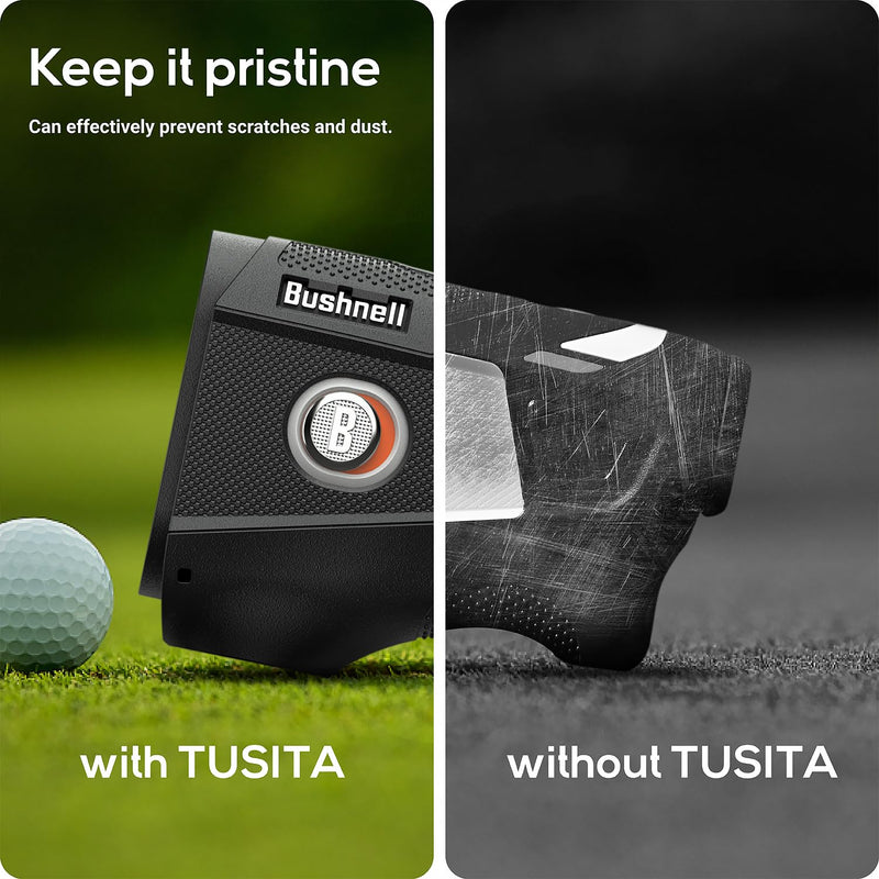 TUSITA Silicone Case Compatible with Bushnell Tour V6 - Black