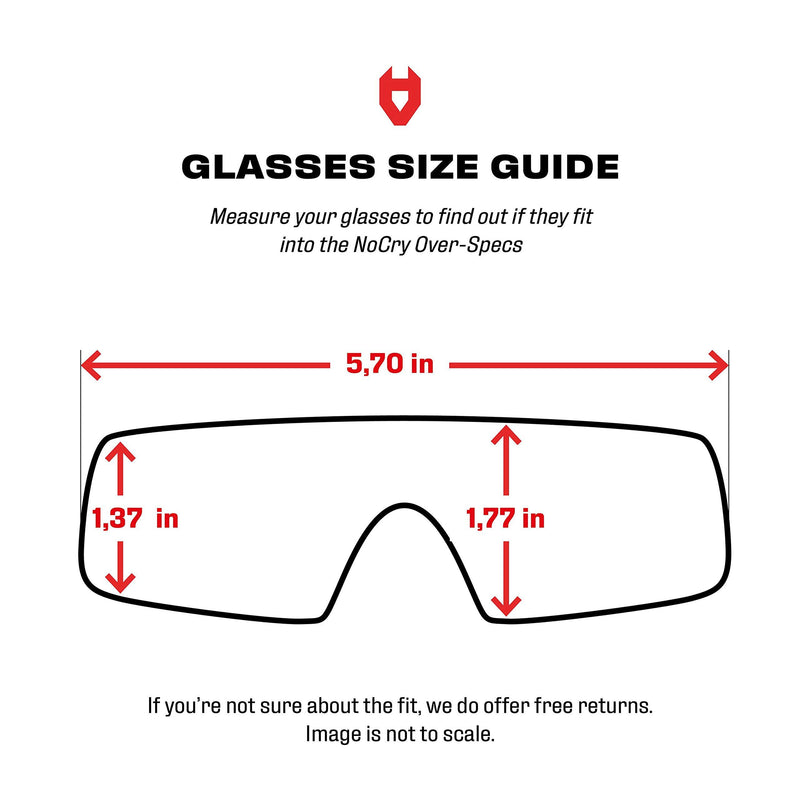 NoCry Tinted Over-Spec Safety Glasses - with Anti-Scratch Wraparound Lenses, Adjustable Arms, and UV400 Protection. ANSI Z87.1 & OSHA Certified, Black & Red Frames Tinted Black & Red