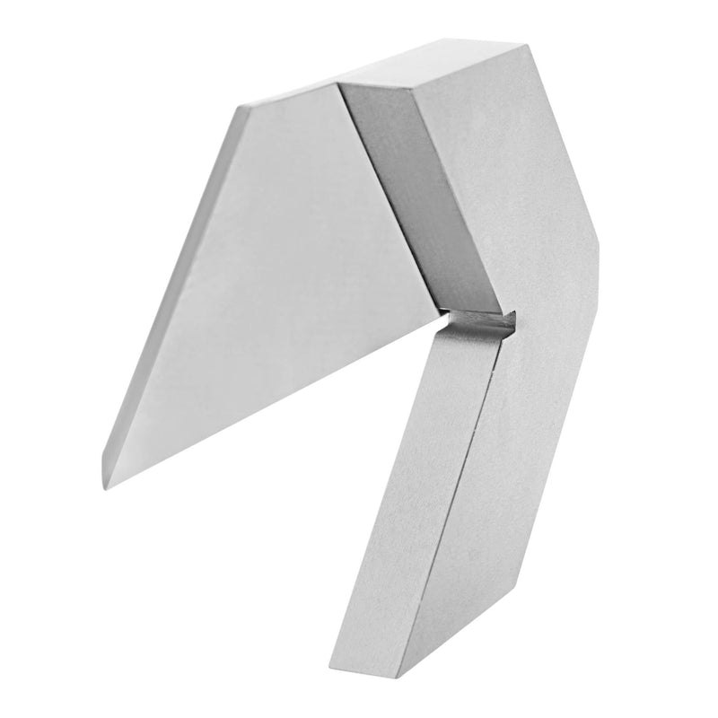 GROZ 3-inch Center Square | Made of Hard Spring Steel | Accurately Find The Center of Round and Cylinder Bars and Stocks | for Machinists and Tool Makers | Professional Grade (03522)