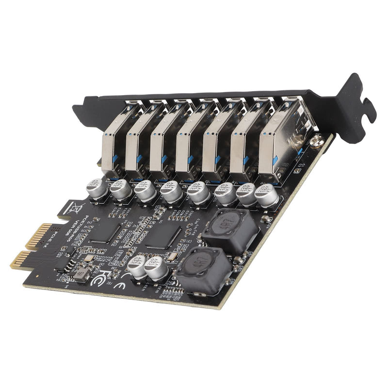 Dpofirs PCIE to USB 3.2 7 Port Expansion Card, PCI Express USB Add in Card, Internal USB 3.2 7 Port Front Expansion Card for Win XP Win 7 Win 8 Win 10 Win 11 Linux