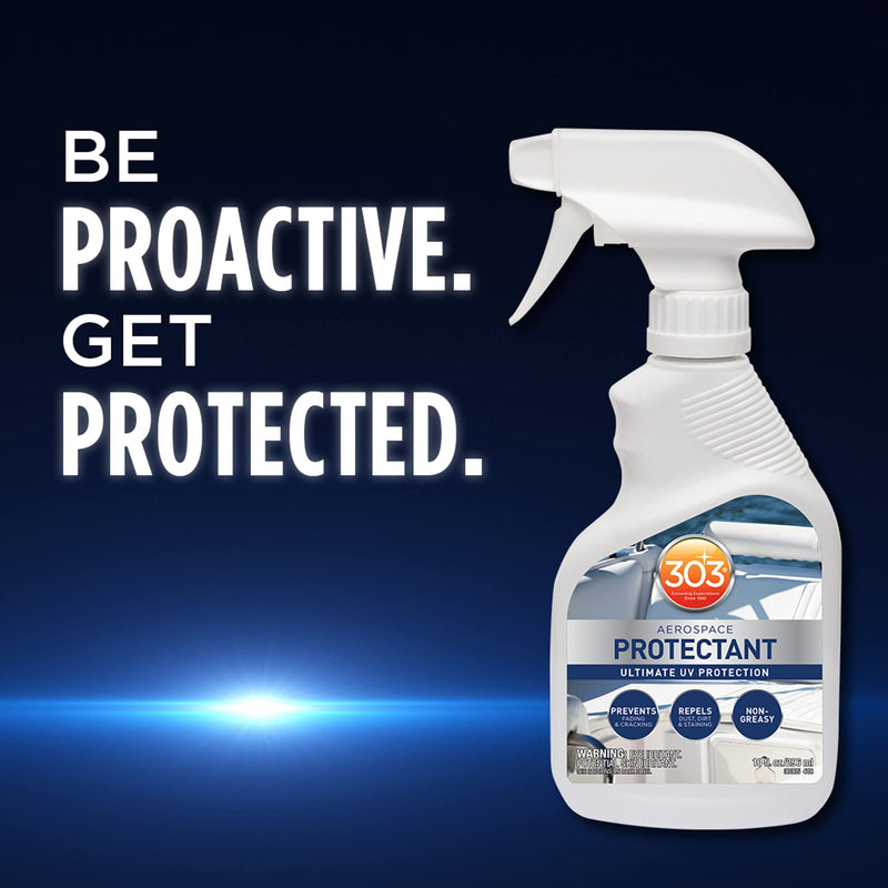 303 Marine UV Protectant for Vinyl, Plastic, Rubber, Fiberglass, Leather And More â€“ Dust and Dirt Repellant - Non-Toxic, Matte Finish - 10 fl. oz. (30305) 10 Fl. oz.