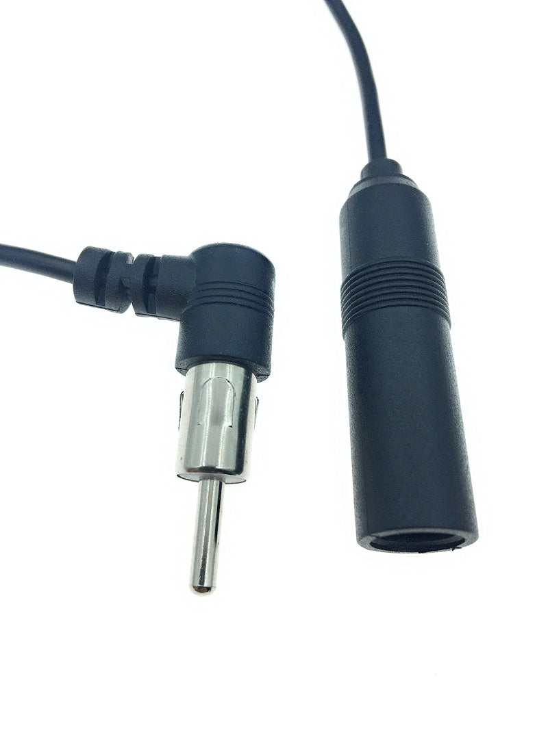 RedYutou car Radio Antenna Universal DIN Male to Female car Audio Modified DVD Navigation CD Player Radio Antenna Extension Cable Conversion Cable 14 inch/35cm FM AM cable