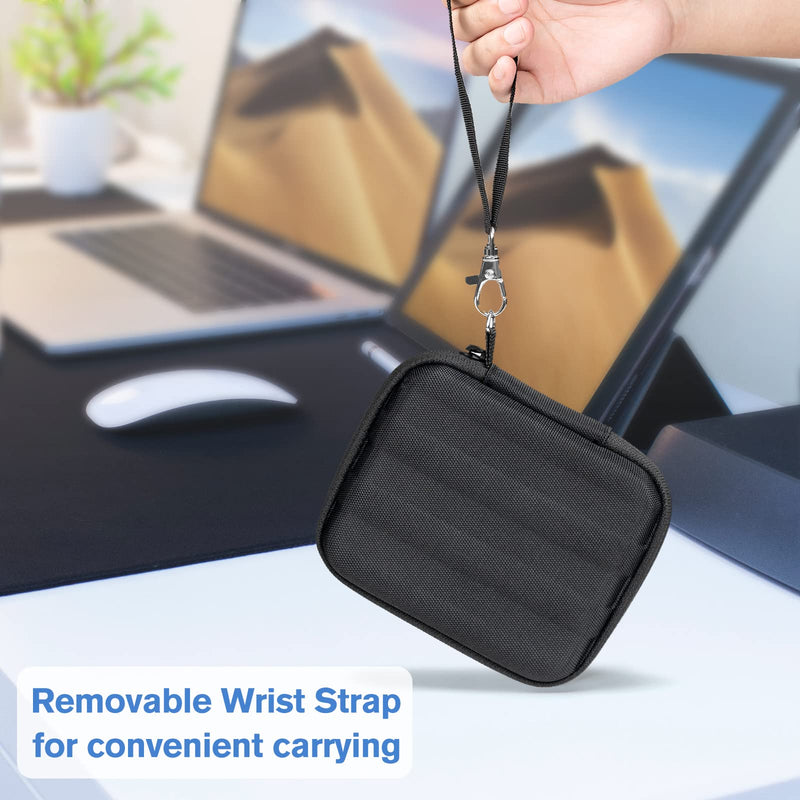 ProCase Carrying Case for Samsung T7 Shield External SSD with 2 Cable Ties, Hard EVA Shockproof Storage Travel Organizer for T7 Shield Portable Solid State Drive USB 3.2 1TB 2TB -Black