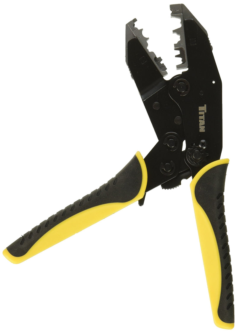 Titan 11956 Ratcheting Spark Plug Connector Crimper Quick Change with Spark Plug Connector Jaw