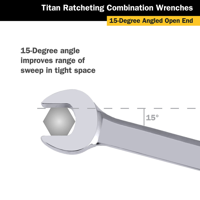 Titan 12604 7/16" Ratcheting Wrench 7/16"