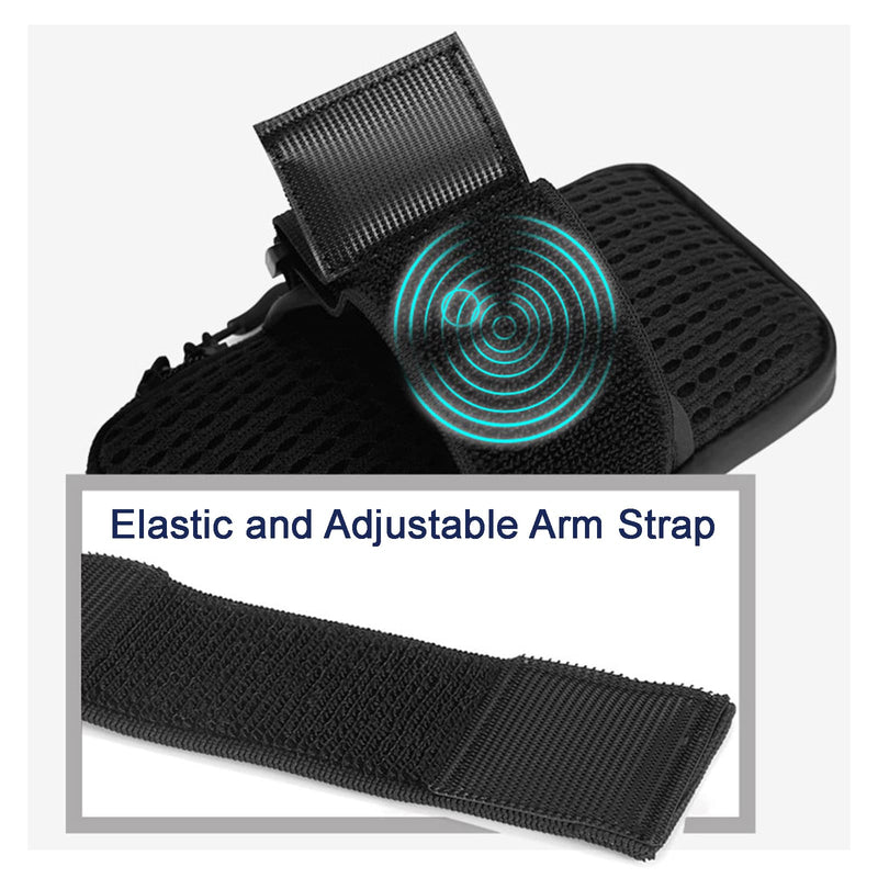 Prime Comfort Phone Arm Bands for Running, Armband Cell Phone Holder for Exercise (Black) Black
