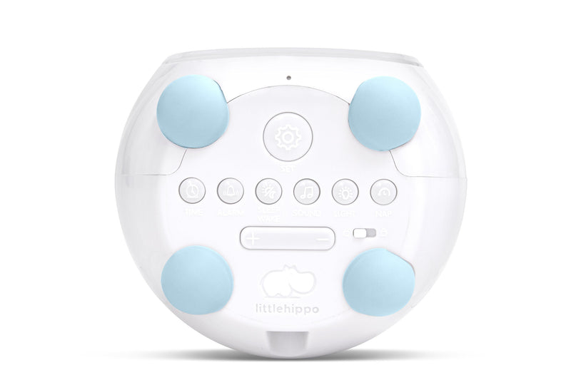 LittleHippo Mella Ready to Rise Children's Trainer, Alarm Clock, Night Light Sleep Sounds Machine (Arctic Blue), Standard Arctic Blue