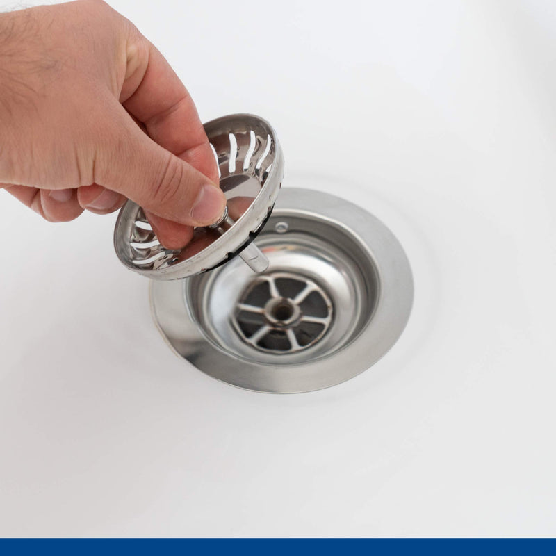 Sink strainer basket (Advanced) - Universal sink strainer made of hardened steel with innovative plug function - Ideal as a Blanco sink replacement part - Improved version 2023 (Ø 82 mm) Ø 82 mm