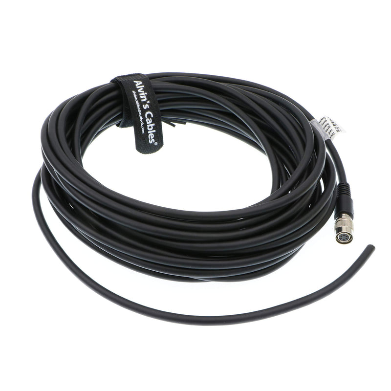 Alvin's Cables High Flex 6 Pin Hirose Female HR10A-7P-6S Cable for Basler GIGE AVT CCD Camera Straight 6 pin 3 meters