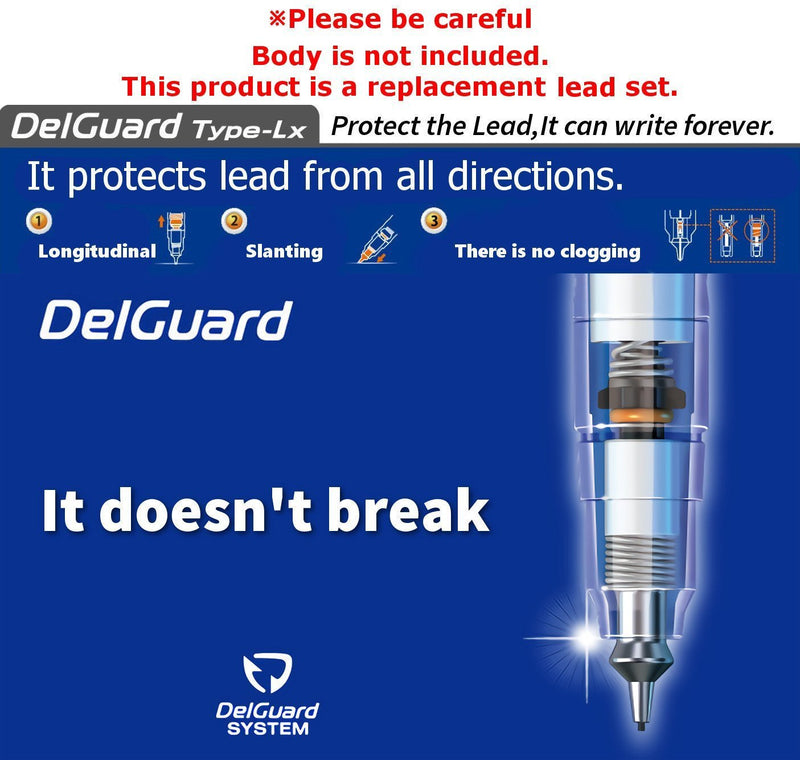 Zebra DelGuard Mechanical Pencil Leads 0.5mm 2B, 5 Pack/Total 200 Leads, Sticky Notes Value Set