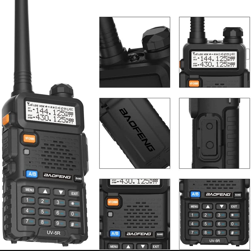 BAOFENG UV-5R Dual Band Two Way Radio (Black)