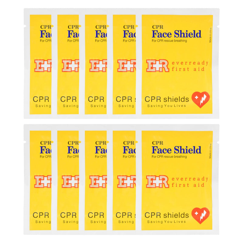 Ever Ready First Aid CPR Face Shield - 10 Pack